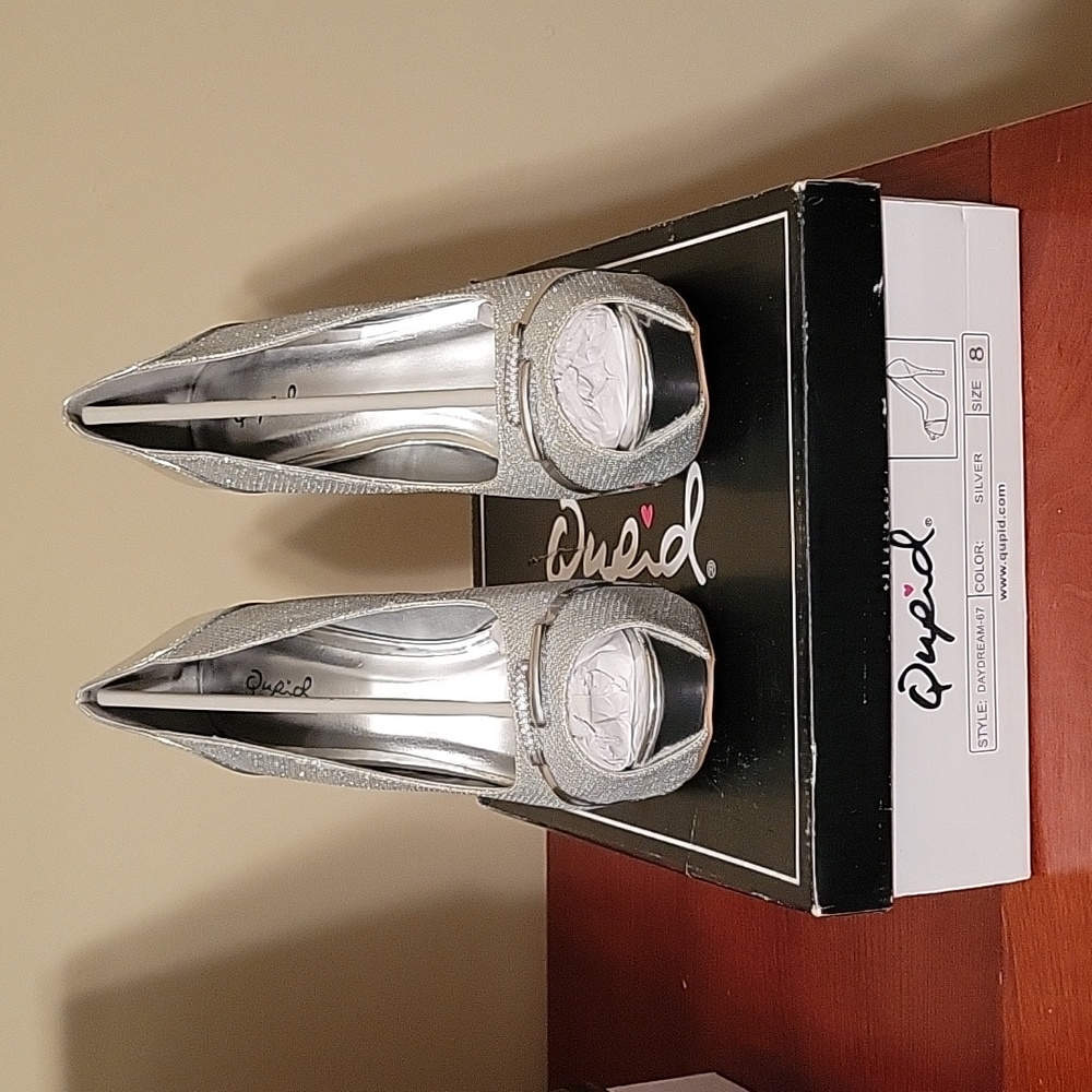Silver High Heels